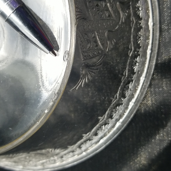 EAPG McKee & Bros. Jewel Diagonal Band Pedestal Compote Bowl - Picture 14 of 16